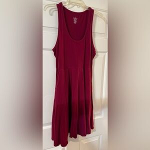 Torrid 0x Sleeveless Burgundy dress 👗